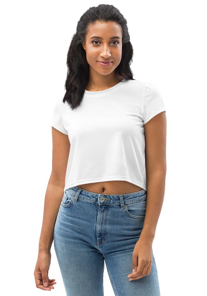Imprimé intégral Print Crop T-shirt