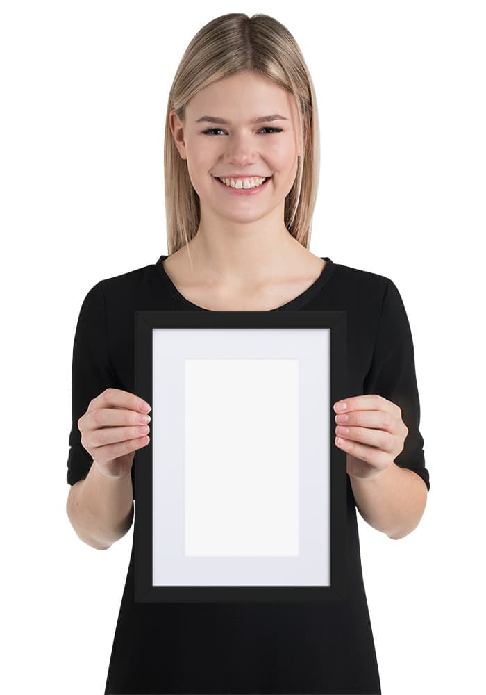 Matte Paper Framed Poster With Mat (cm)