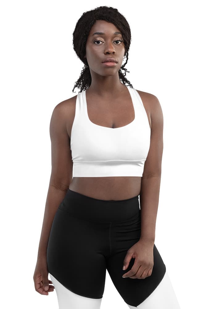 Imprimé intégral Print Recycled Longline Sports Bra
