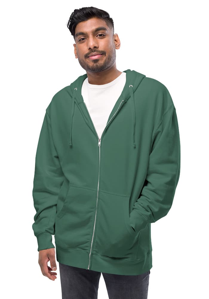 Fleece Zip Up Sweat à capuche
