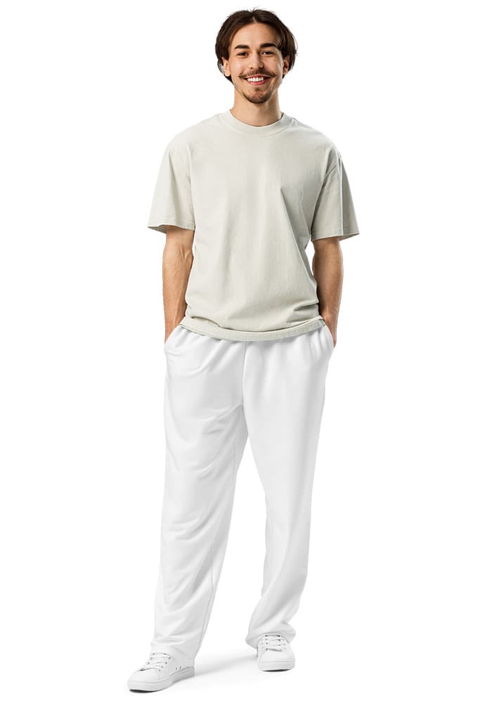 Imprimé intégral Print Wide-Leg Joggers
